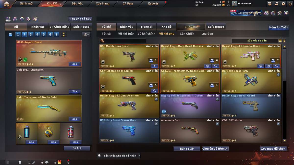 shop acc cf uy tin gia re